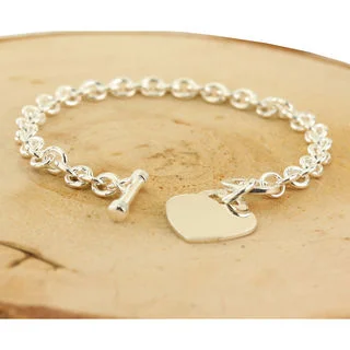 Hallmarked Solid Sterling Silver T-Bar Bracelet