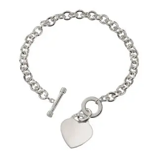 Solid 925 Sterling Silver T-0Bar Bracelet