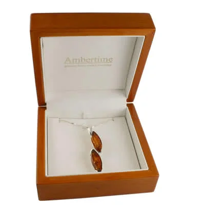 Luxury Wooden Ambertime Jewellery Box 