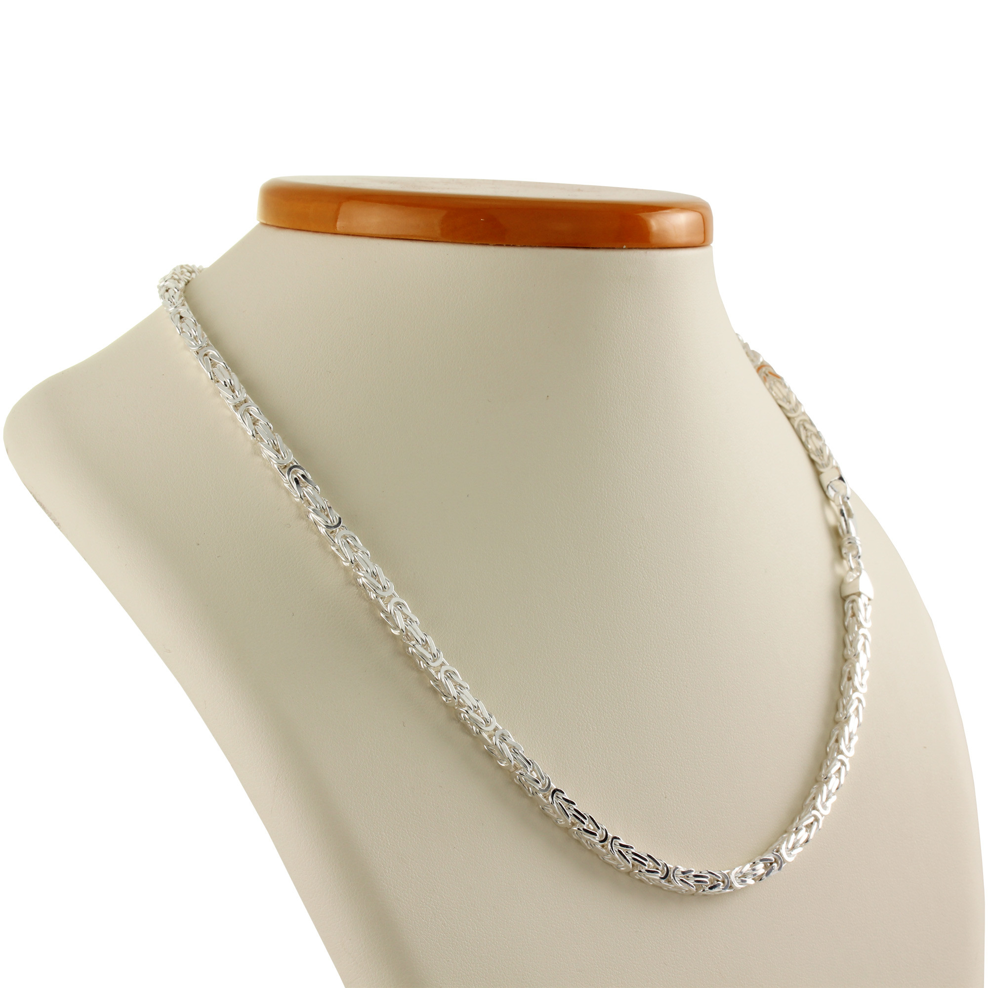 Square Byzantine Solid Sterling Silver 