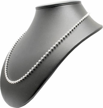 Sterling Silver Bead Ball Chain 4mm 