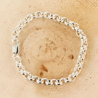 Solid Sterling Silver Belcher Bracelet