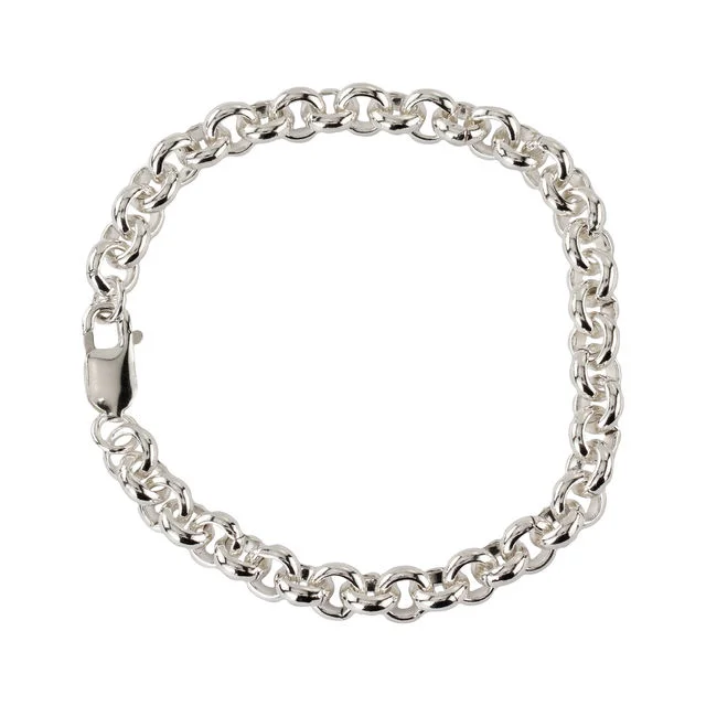 Sterling Silver 7.5mm Belcher Bracelet