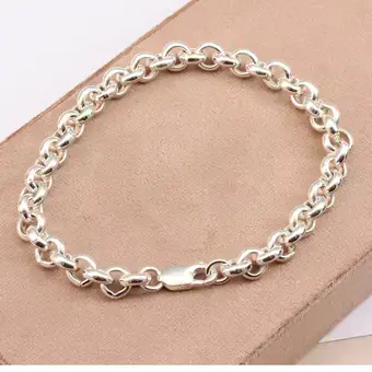 Sterling Silver Belcher Bracelet - 7.5mm Diameter Links