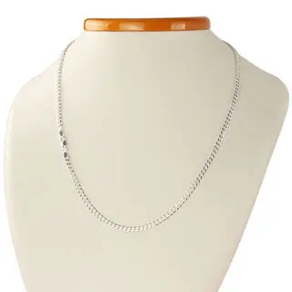 Unisex Narrow 3.5mm Diamond Cut Curb Chain