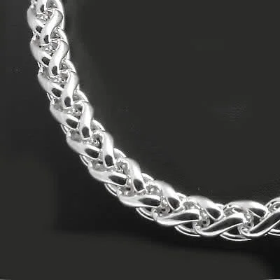150 gram Heavy Silver Braided Curb Chain