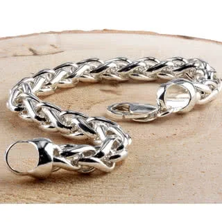 Chunky Men's Sterling Silver Bracelet