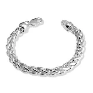 Heavy Braided Curb Bracelet  - 50 grams