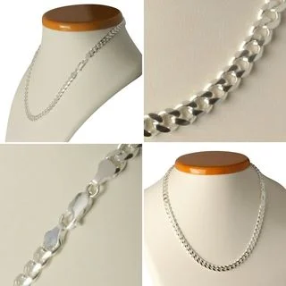 Men's Silver Curb Chain - Hallmarked Solid Silver 