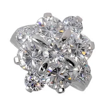 9 Stone Cluster Dazzle Ring