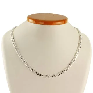 6mm Solid Sterling Silver Figaro Chain