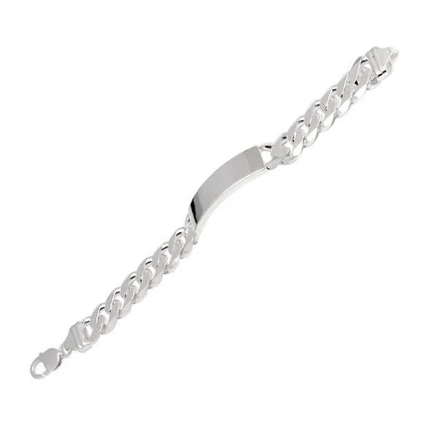 Heavy Mens Silver ID Bracelet - 58 gram