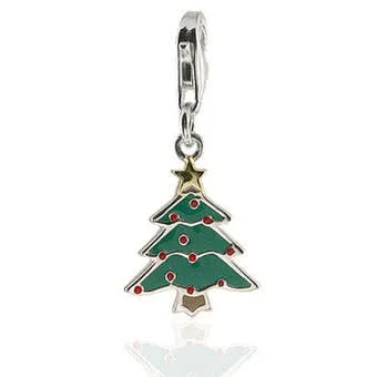 Christmas Tree Clip on Charm