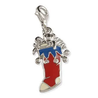 Christmas Stocking Clip on Charm