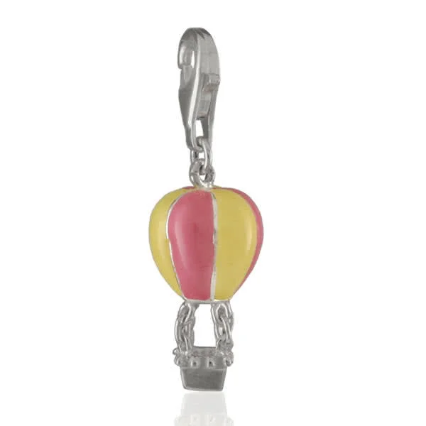 Hot Air Balloon Clip on Charm