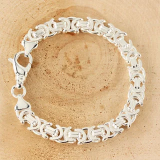 Sterling Silver Byzantine Bracelet