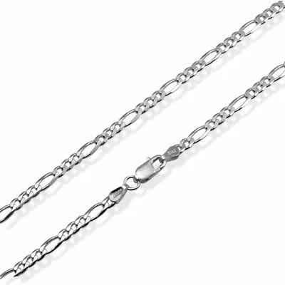 Silver Figaro Chain 3mm Width