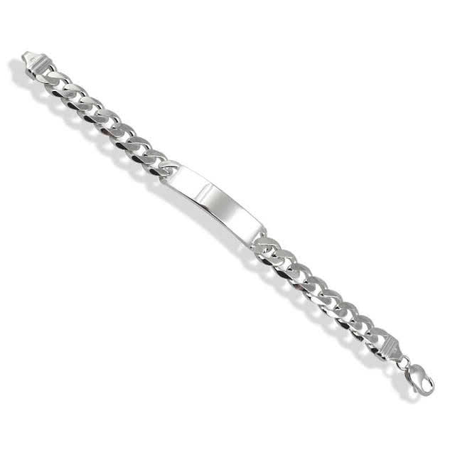 Solid Sterling Silver ID Bracelet