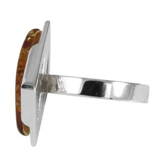 Lemon and Honey Amber Ring