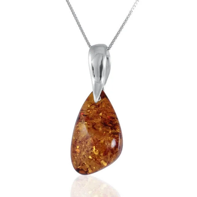 Large Bale Honey Amber Pendant