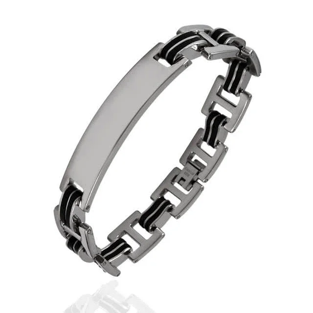 Steel Engravable ID Bracelet