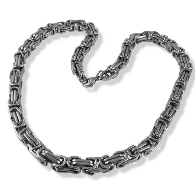 Byzantine Stainless Steel Chain - 22.5 inch length, 135 grams