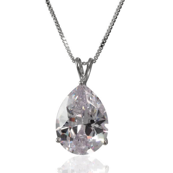 Sparkling Pearcut CZ Pendant