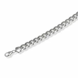 Wide Silver Curb Bracelet 11.80mm
