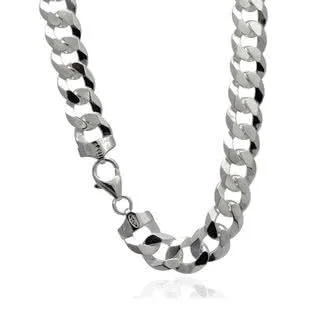 Rounded design with extra diamond cutting compared to regular curb chain
