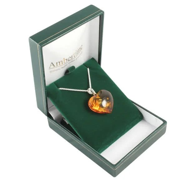 Baltic Amber Heart Pendant