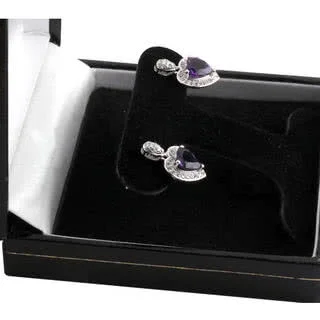 Genuine Amethyst 0.75 carat per earring