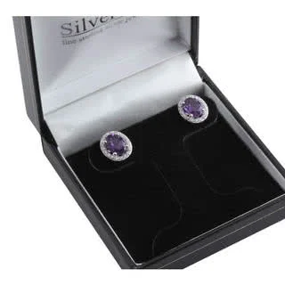  Each earring is surrounded by 20 clear sparkling cubic zirconia gemstones measuring 1.25mm
