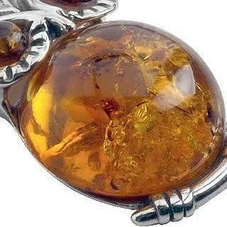 Genuine Baltic Honey Amber Owl Pendant