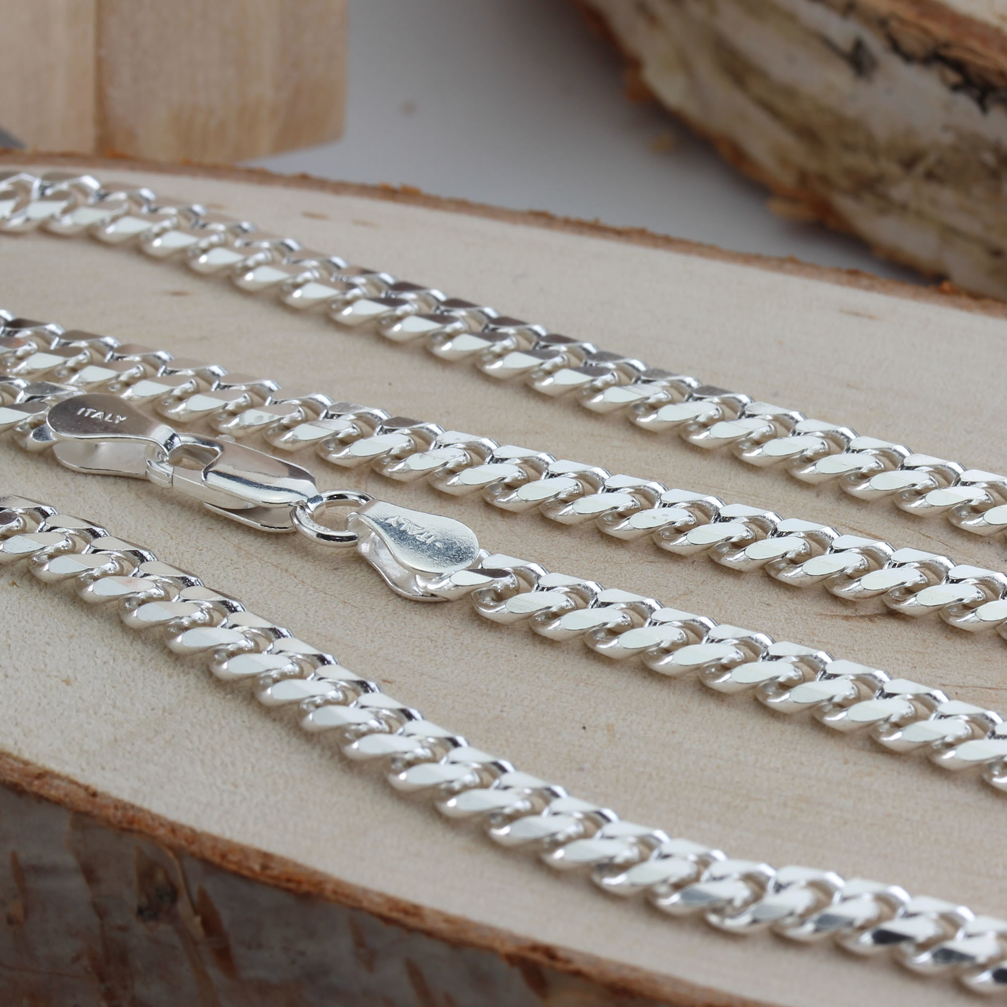 5.10mm Silver Curb Chain