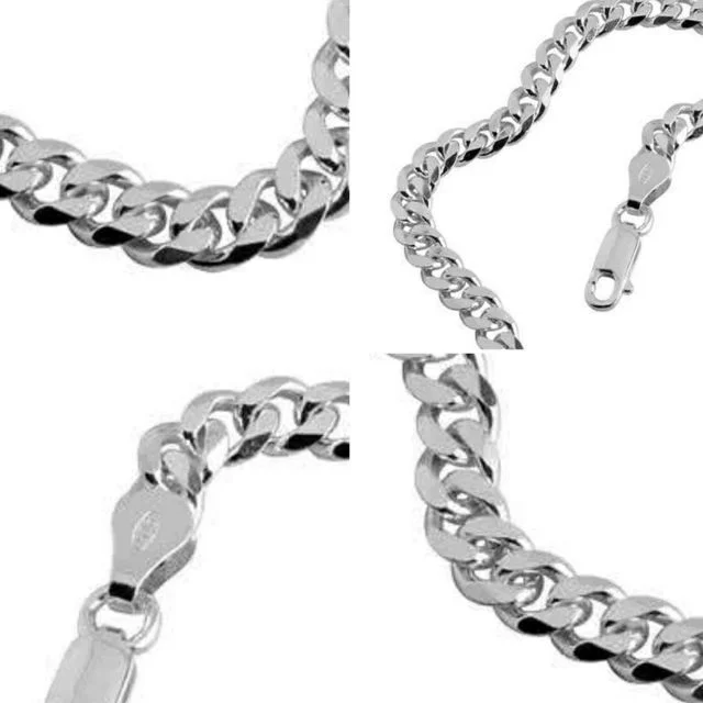 5.10mm width silver curb bracelet, this bracelet is suitable for children as well as adults. 
