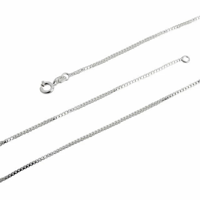 Sterling Silver Pendant Box Chain