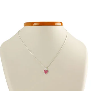 Girls Sterling Silver Heart Pendant