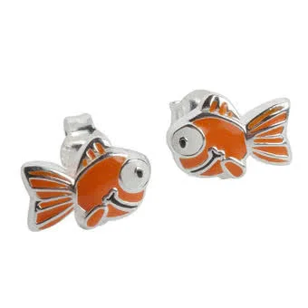 Orange Goldfish Stud Earrings