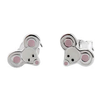 Girl's Mouse Stud Earrings