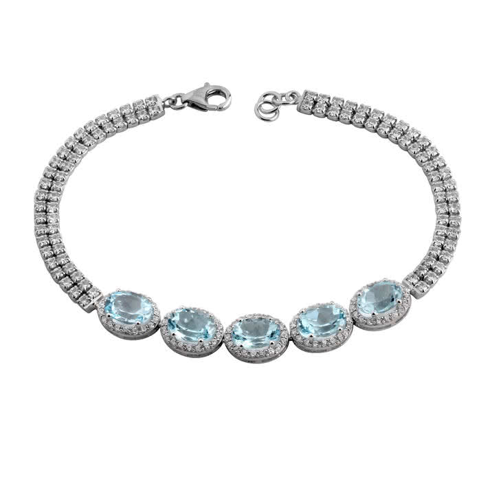Topaz And Diamond Bracelet Topaz And Diamond Bracelet