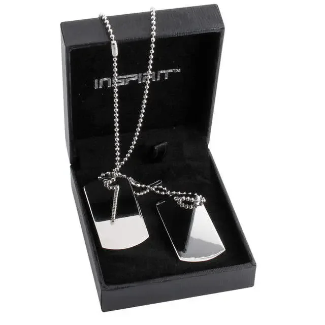 Stainless Steel Double Dog Tag Set