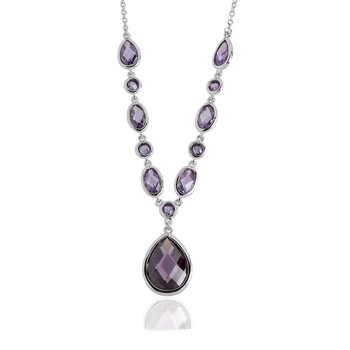 Cubic zirconia y necklace sale