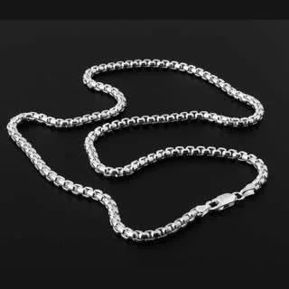 Silver Men's Box Belcher Chain - Our smaller box belcher gauge with of 3.65mm