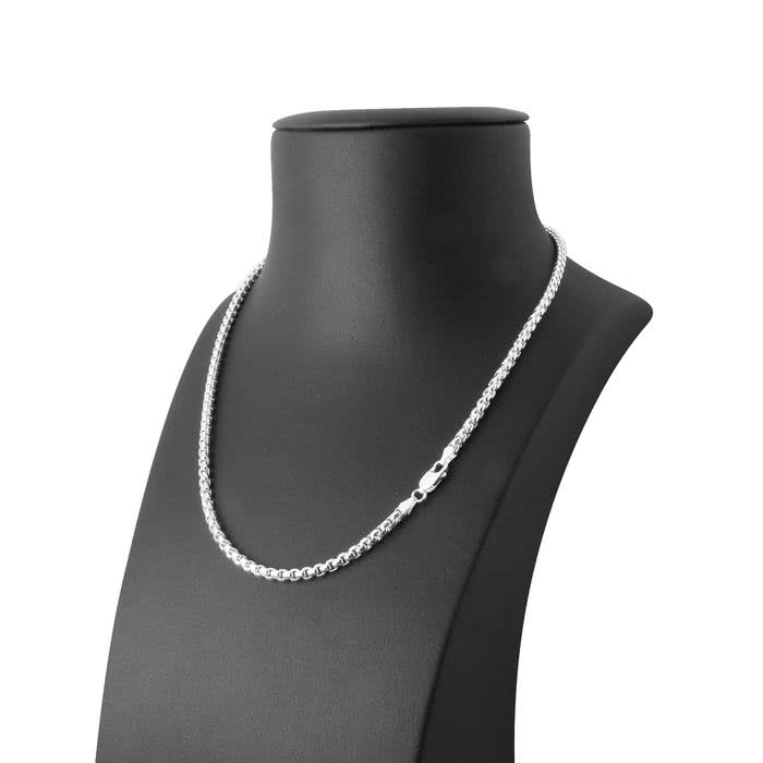 Sterling Silver Box Belcher Chain 3.65mm