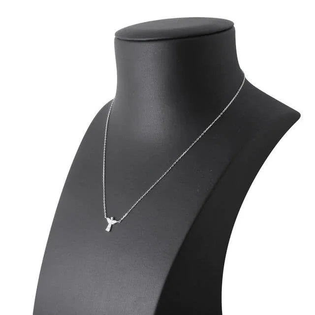 Sterling Silver 16 inch Christmas Angel Necklace