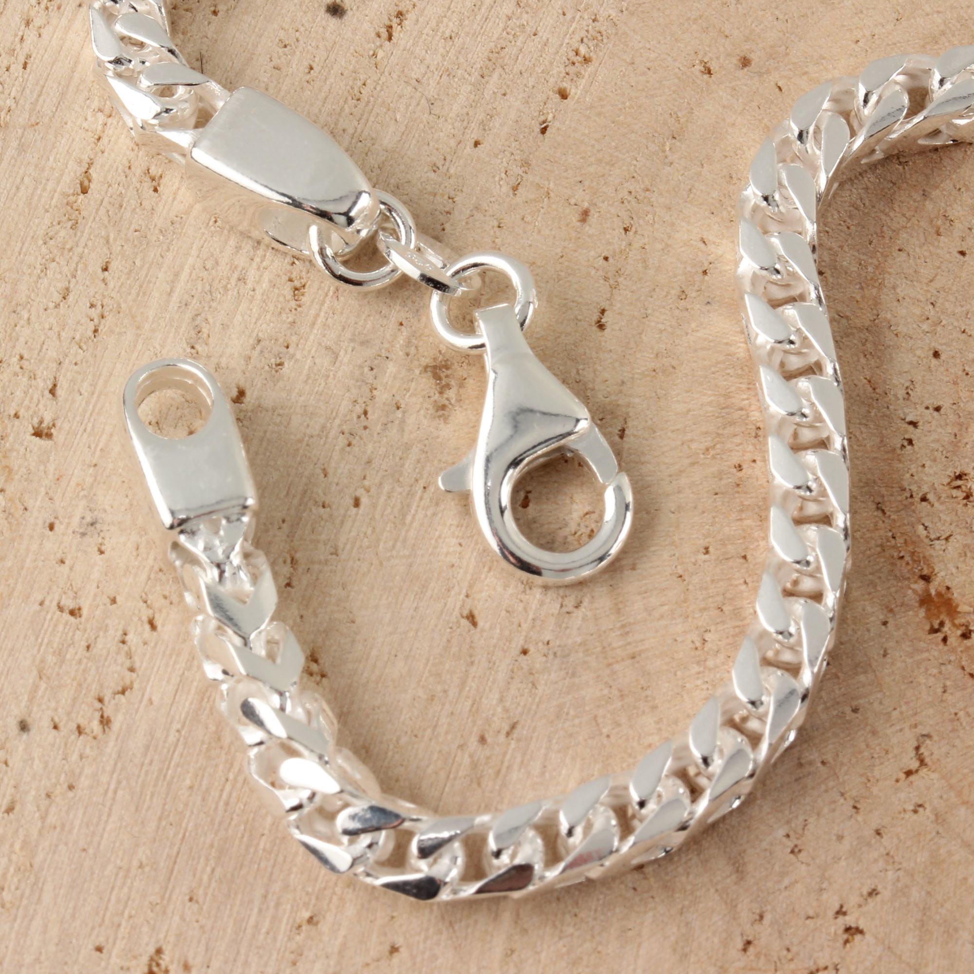 Sterling Silver Franco Curb Chain 