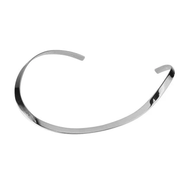 Solid Sterling Silver Torque Collar - 18 grams