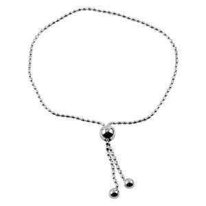 2Pcs Tennis Silver Bracelet And Necklace Plated Platinum Diamond Delicate Adjustable Slider Bracelet Necklace Delicate Silver Necklace Choker Sparkle Jew
