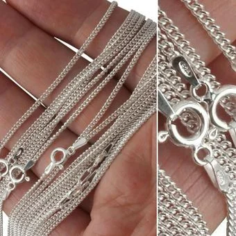 Sterling Silver Curb Chain for Pendants