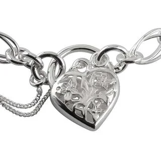 Silver Heart Charm Bracelet